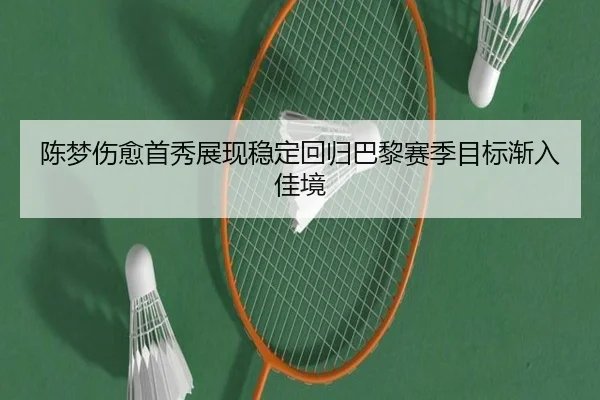 陈梦伤愈首秀展现稳定回归巴黎赛季目标渐入佳境